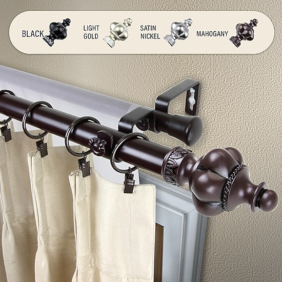 Rod Desyne Terra 1" Double Adjustable Curtain Rod