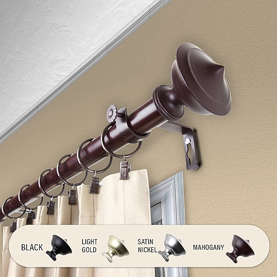 Rod Desyne Leopold 1" Adjustable Curtain Rod