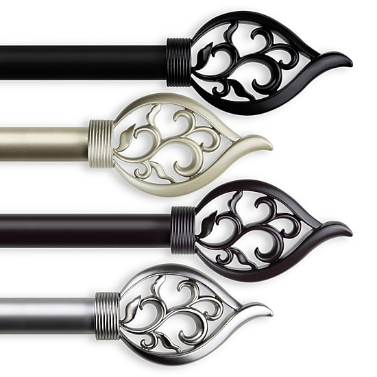 Rod Desyne Flora 1" Adjustable Curtain Rod