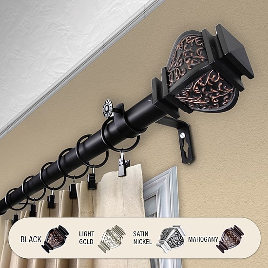 Rod Desyne Margot 1" Adjustable Curtain Rod