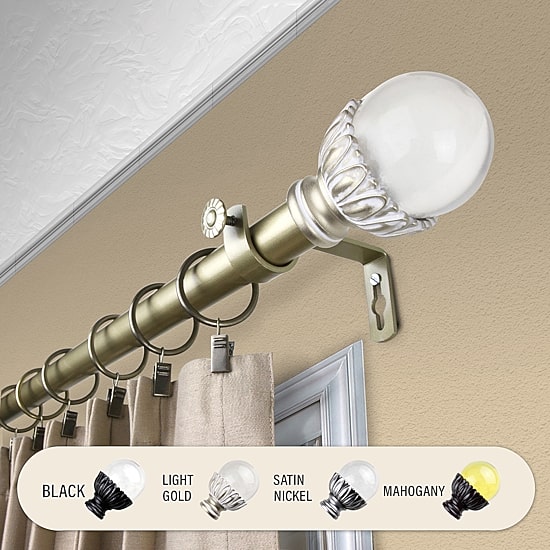 Rod Desyne Pixie 1" Adjustable Curtain Rod
