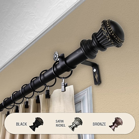 Rod Desyne Chance 1 IN Adjustable Curtain Rod