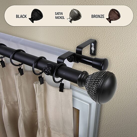 Rod Desyne Braided Double Curtain Rod