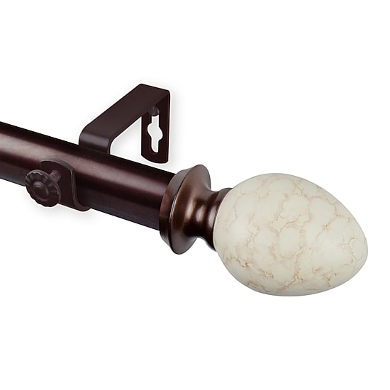 Rod Desyne Ovate 1 IN Adjustable Curtain Rod