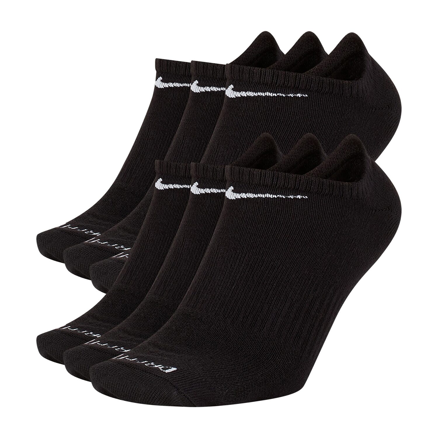 Nike Everyday Plus Lightweight Unisex Adult Multi-Pack 6 Pair No Show Socks