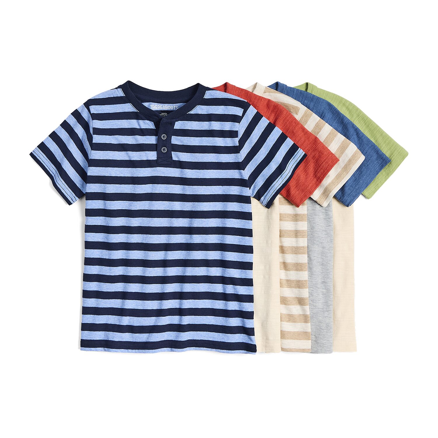 Thereabouts Little & Big Kid Boys Short Sleeve Regular Fit Henley Shirt