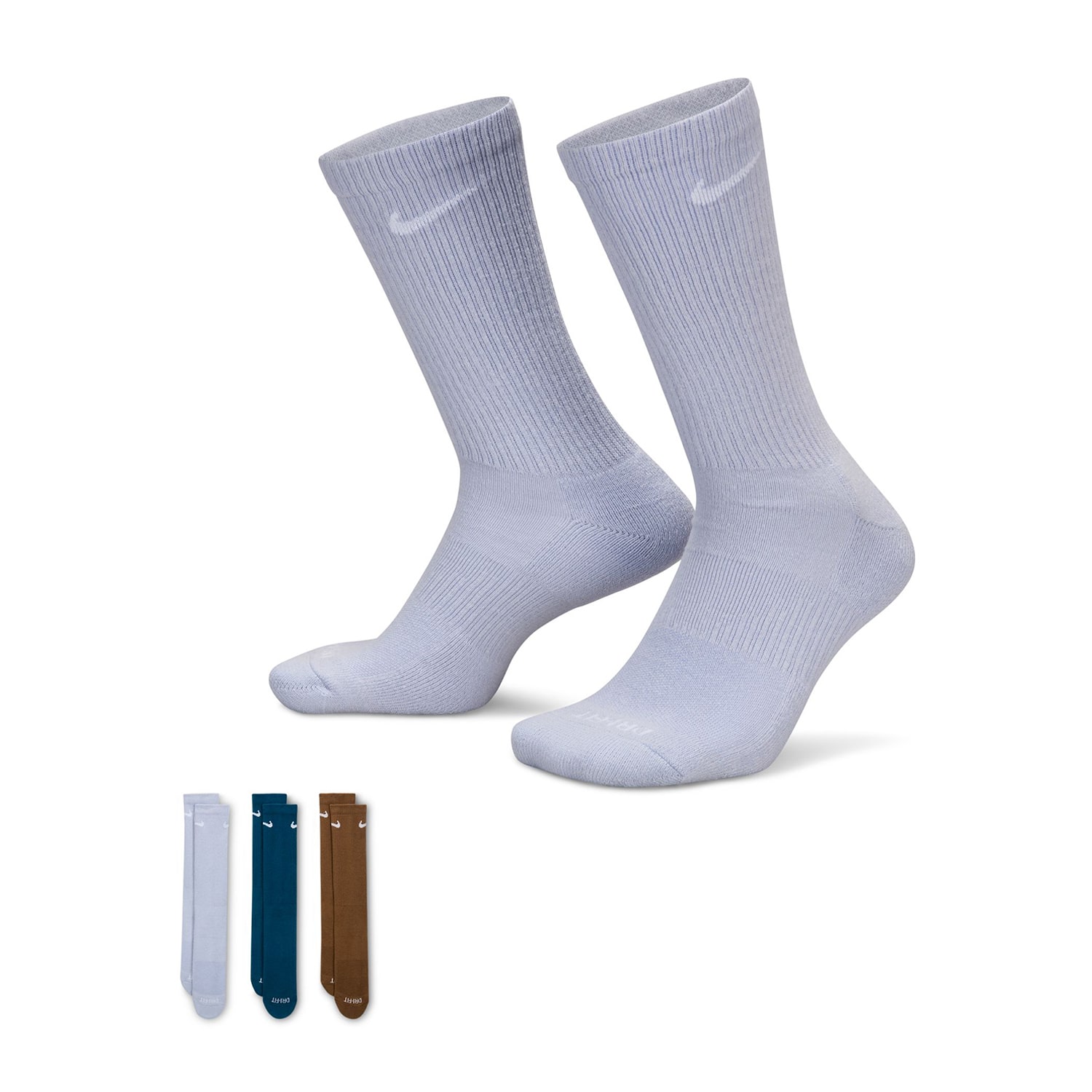 Nike Everyday Plus Cushioned Unisex Adult 3 Pair Crew Socks