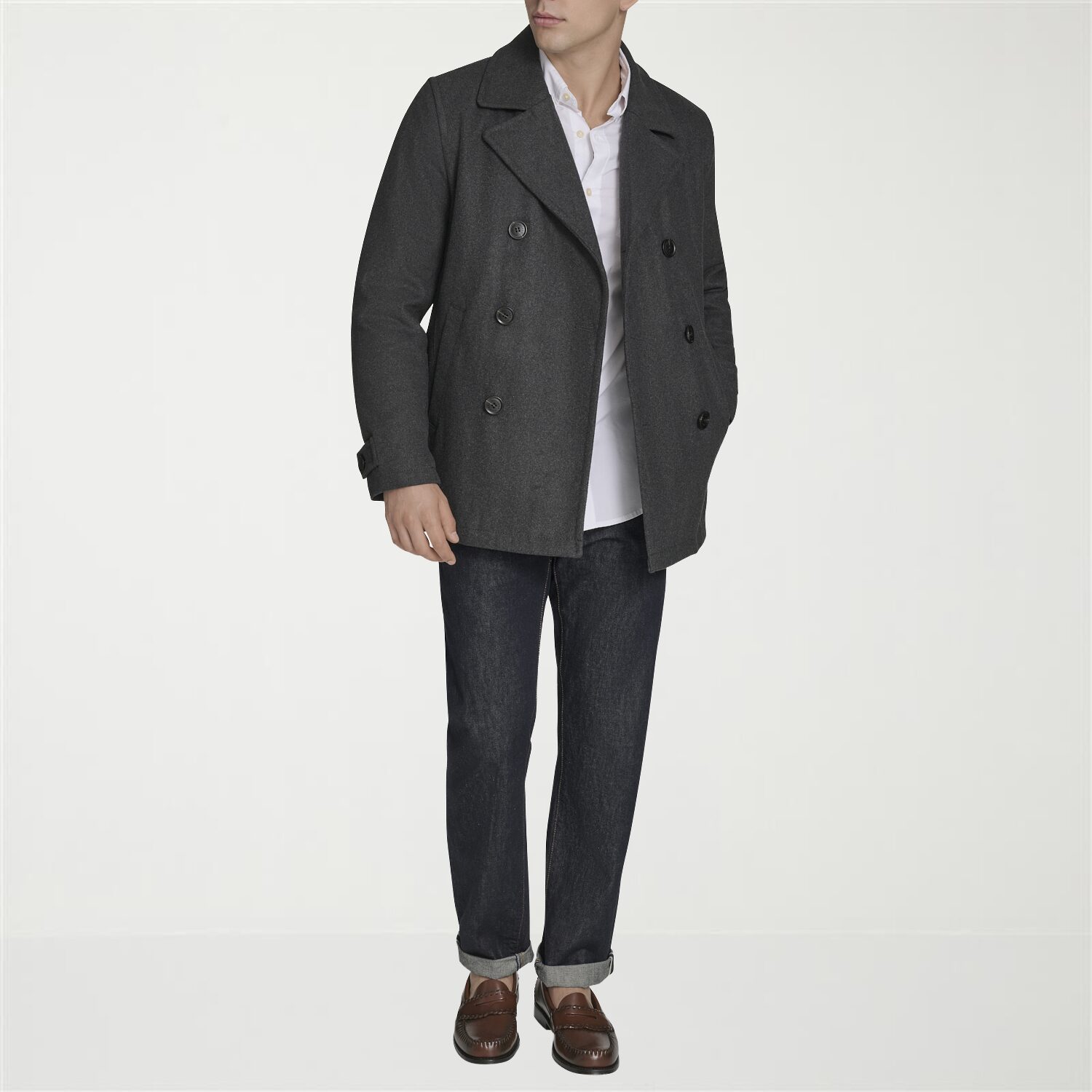 Dockers Mens Midweight Peacoat