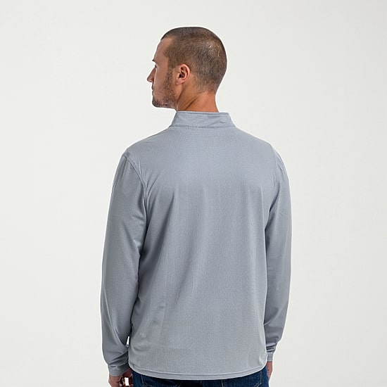 Antigua Mens Mock Neck Long Sleeve Active Quarter-Zip Pullover
