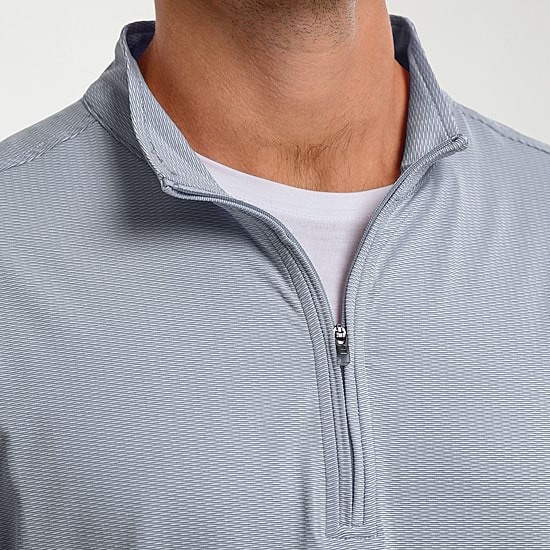 Antigua Mens Mock Neck Long Sleeve Active Quarter-Zip Pullover