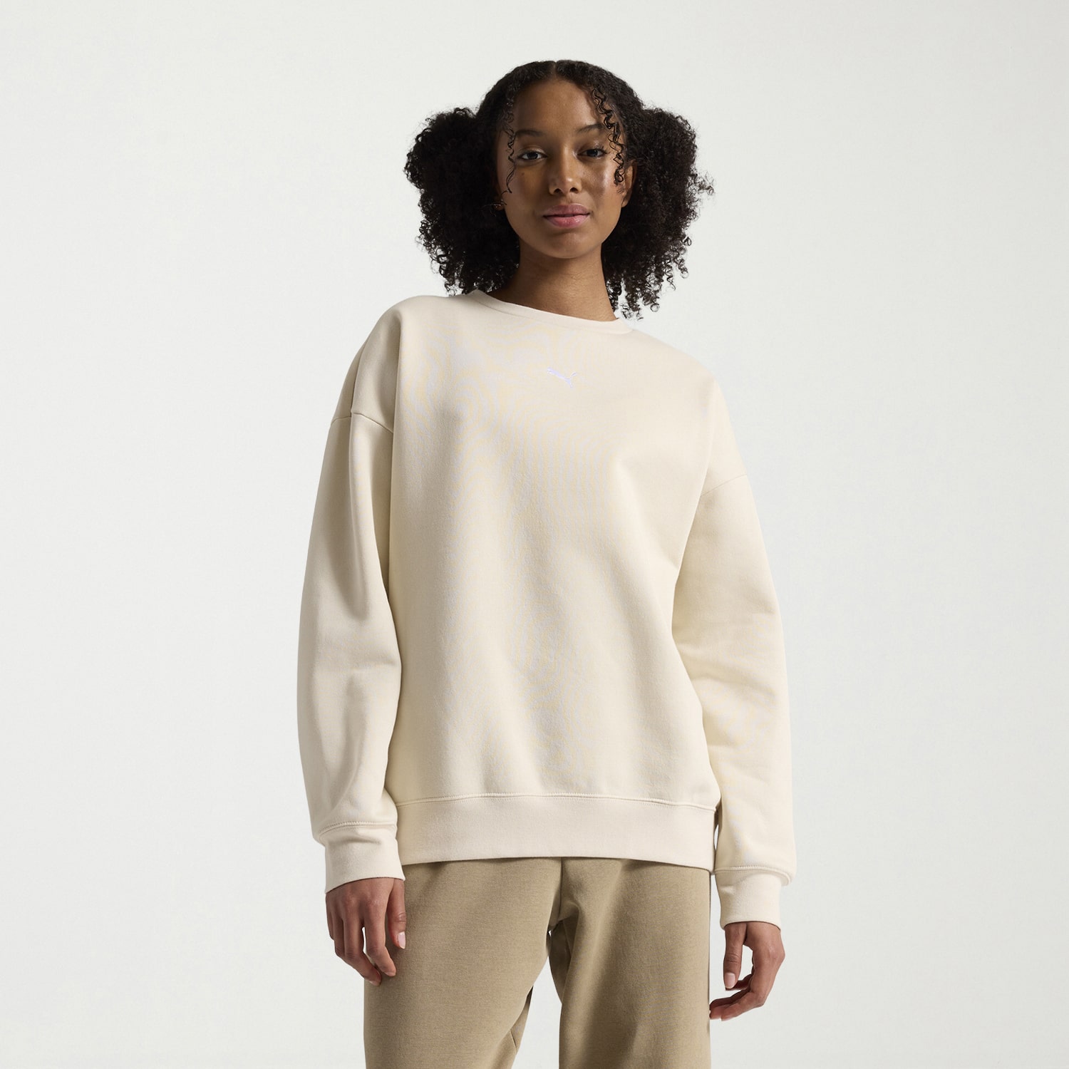 PUMA Womens Crew Neck Long Sleeve Sweatshirt