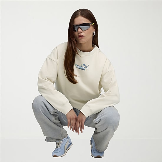 PUMA Womens Crew Neck Long Sleeve Sweatshirt