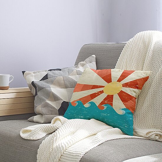 Sunbeams Square Throw Pillow