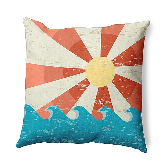 Sunbeams Square Throw Pillow