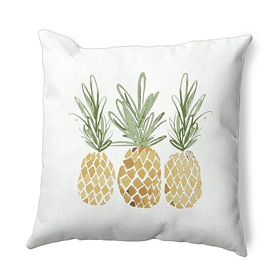 Pineapples Square Throw Pillow