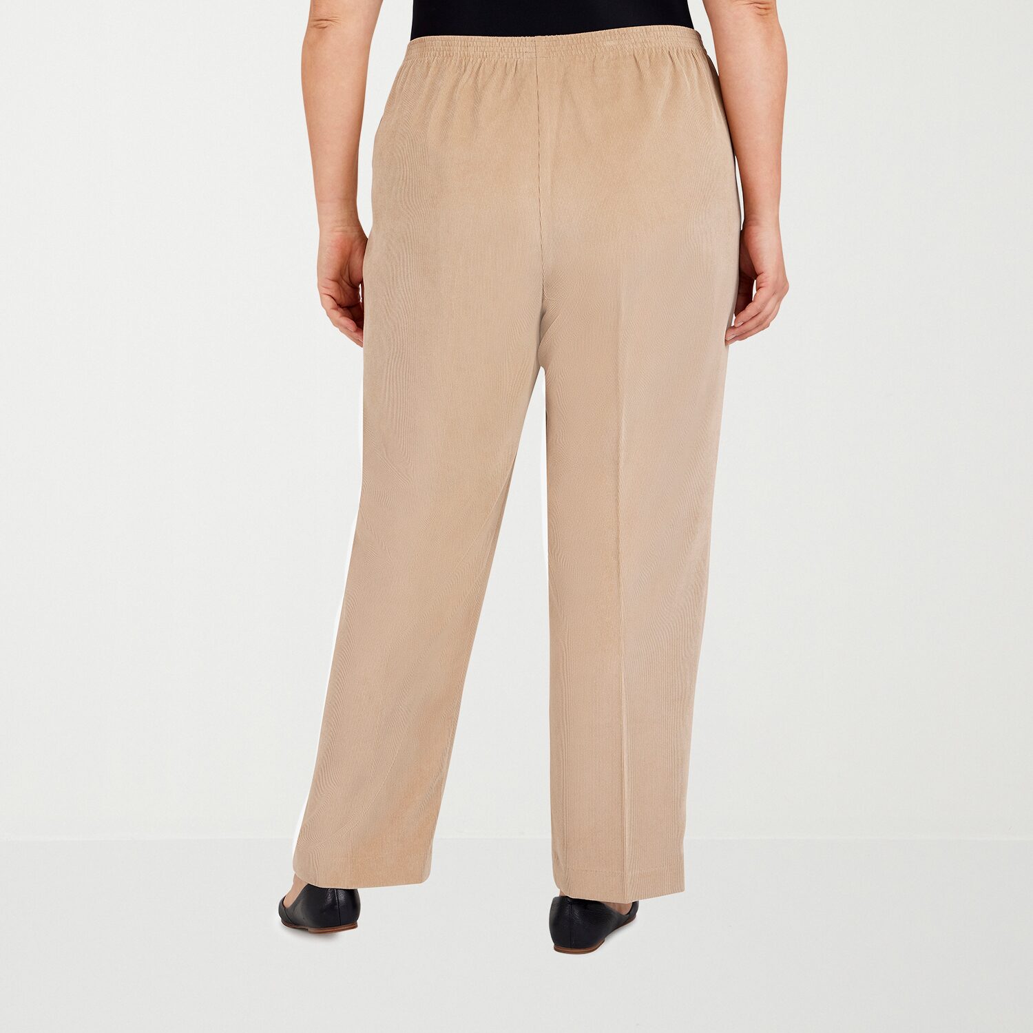 Alfred Dunner Classics Womens Straight Corduroy Pant