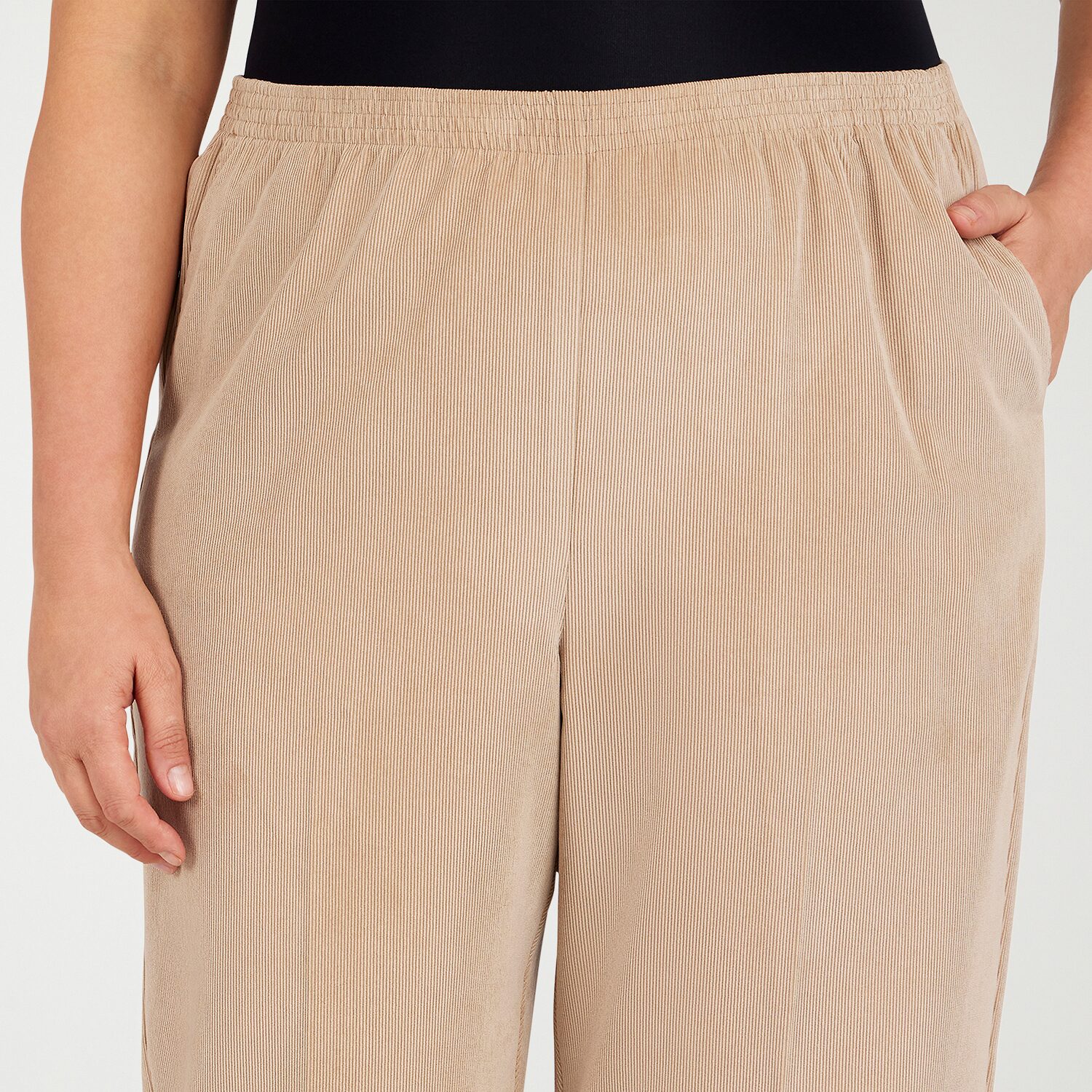 Alfred Dunner Classics Womens Straight Corduroy Pant