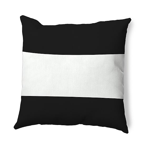Wide Stripe Square Throw Pillow