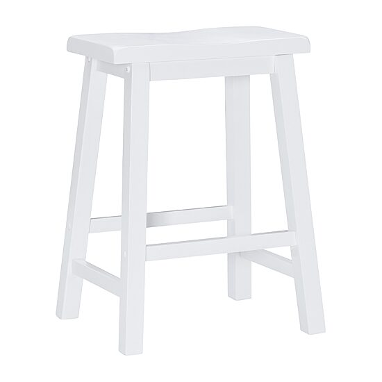 Barberry Counter Height Stool in Pure White