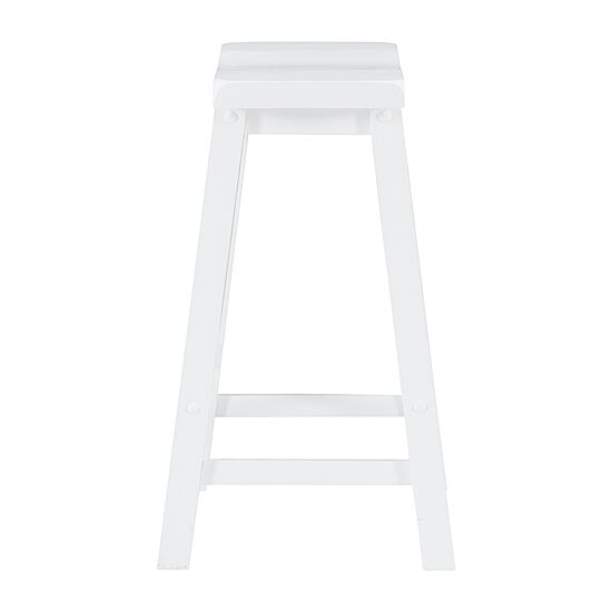 Barberry Counter Height Stool in Pure White