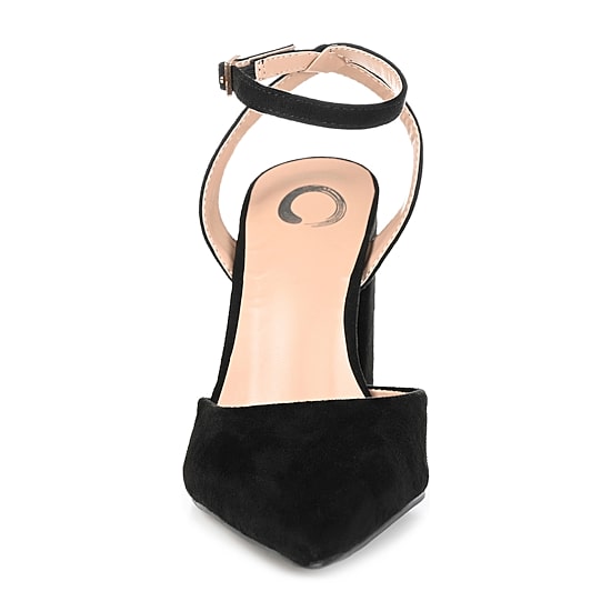 Journee Collection Tyyra Womens Pointed Closed Toe Block Heel Pumps