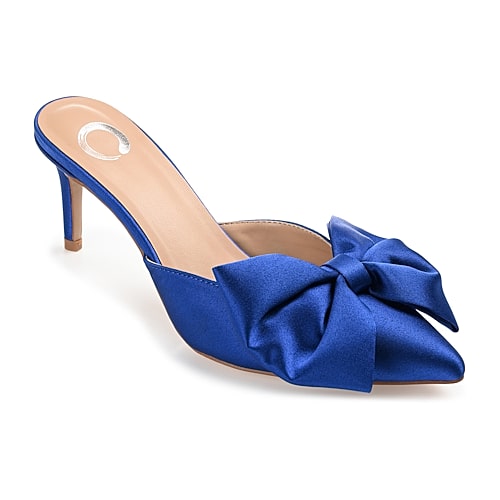 Journee Collection Tiarra Womens Pointed Closed Toe Stiletto Heel Pumps, 10 Wide, Blue