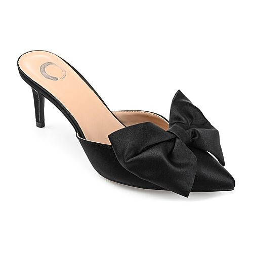 Journee Collection Tiarra Womens Pointed Closed Toe Stiletto Heel Pumps, 9 Wide, Black