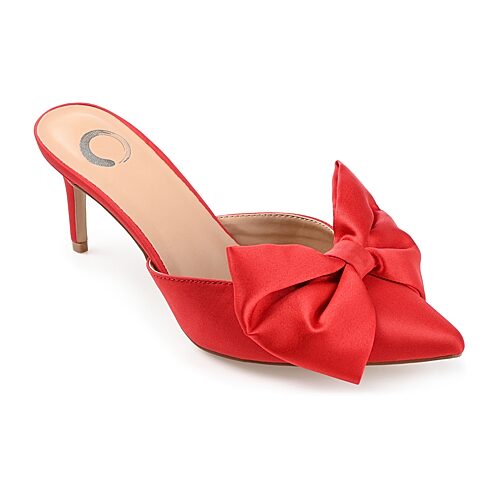 Journee Collection Tiarra Womens Pointed Stiletto Heel Pumps, 7 Medium, Red