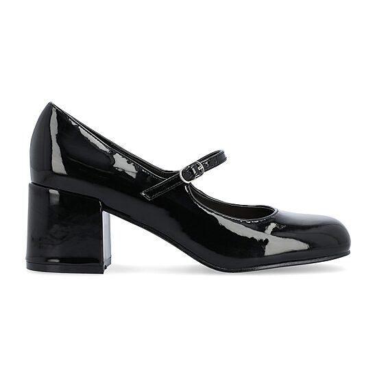 Journee Collection Okenna Womens Square Closed Toe Block Heel Pumps