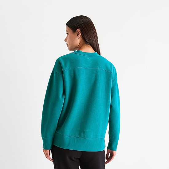 Xersion Womens Oversized Super Soft Fleece Crewneck Sweatshirt Tall