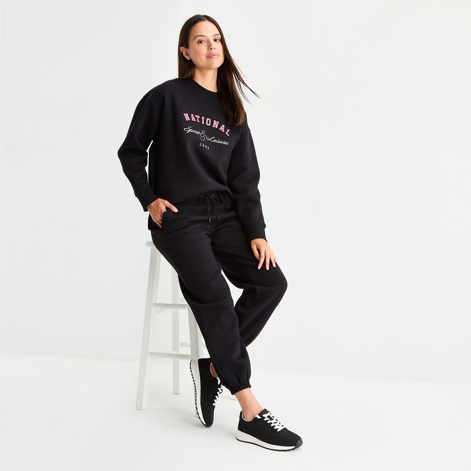 Xersion Womens Drawstring Waist Cuffed Mid Rise Regular Fit Petite Fleece Active Jogger Pant