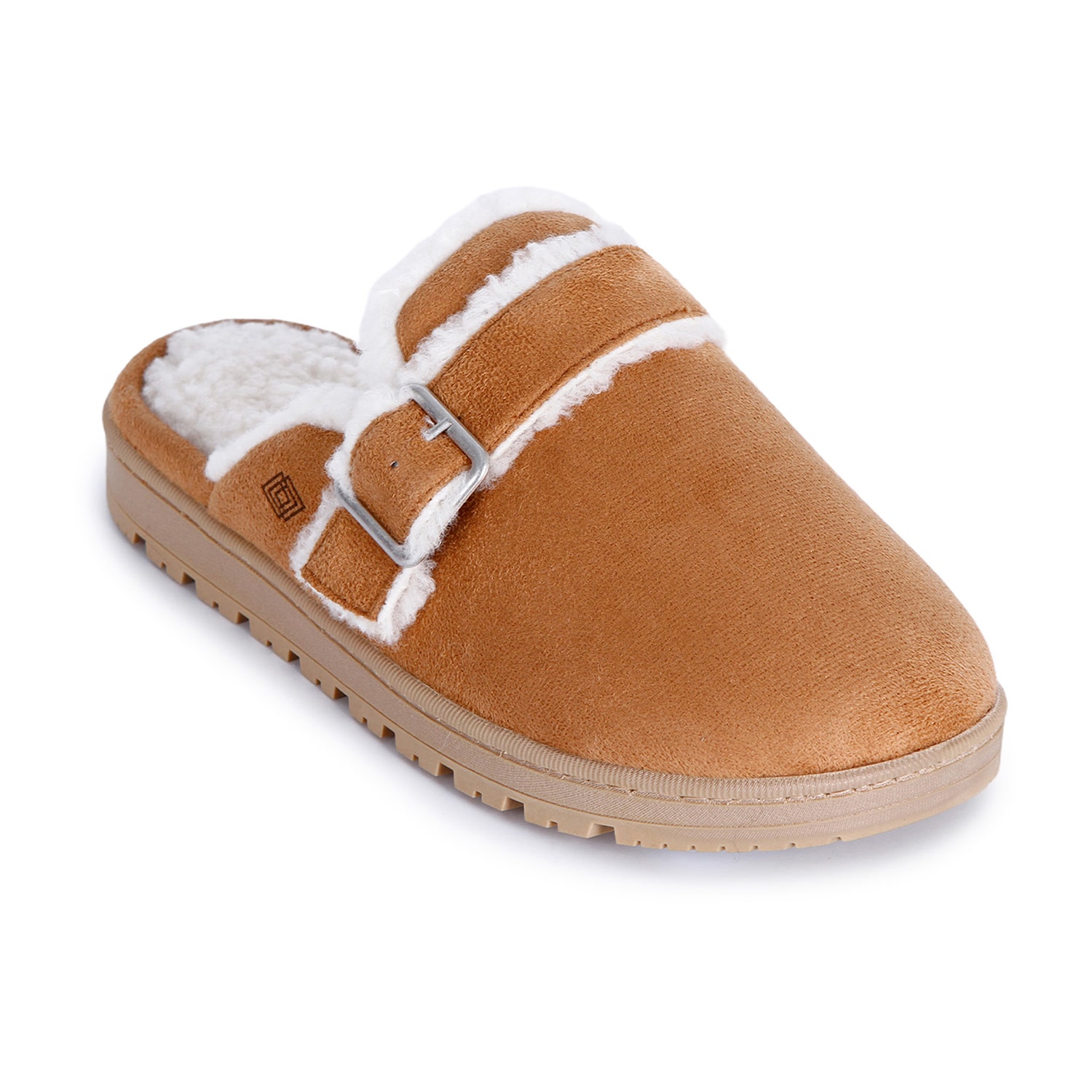 Isotoner Buckle Scuff Womens Slip-On Slippers
