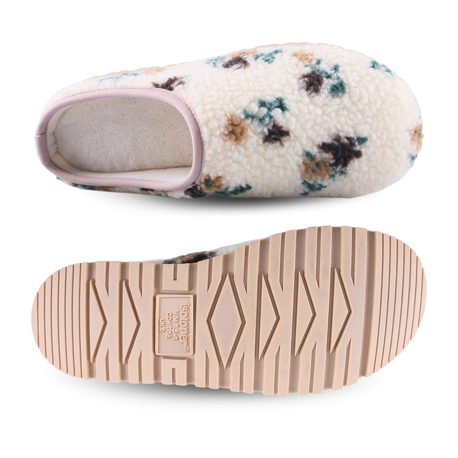 Isotoner Sherpa Womens Clog Slippers