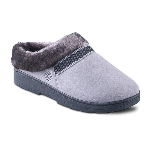 Isotoner Woodlands Womens Clog Slippers In Beige
