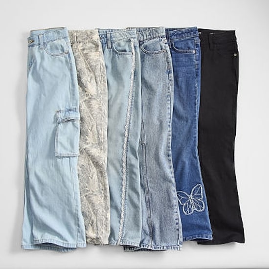 Thereabouts Little & Big Kid Girls Adjustable Waist Baggy Fit Jean