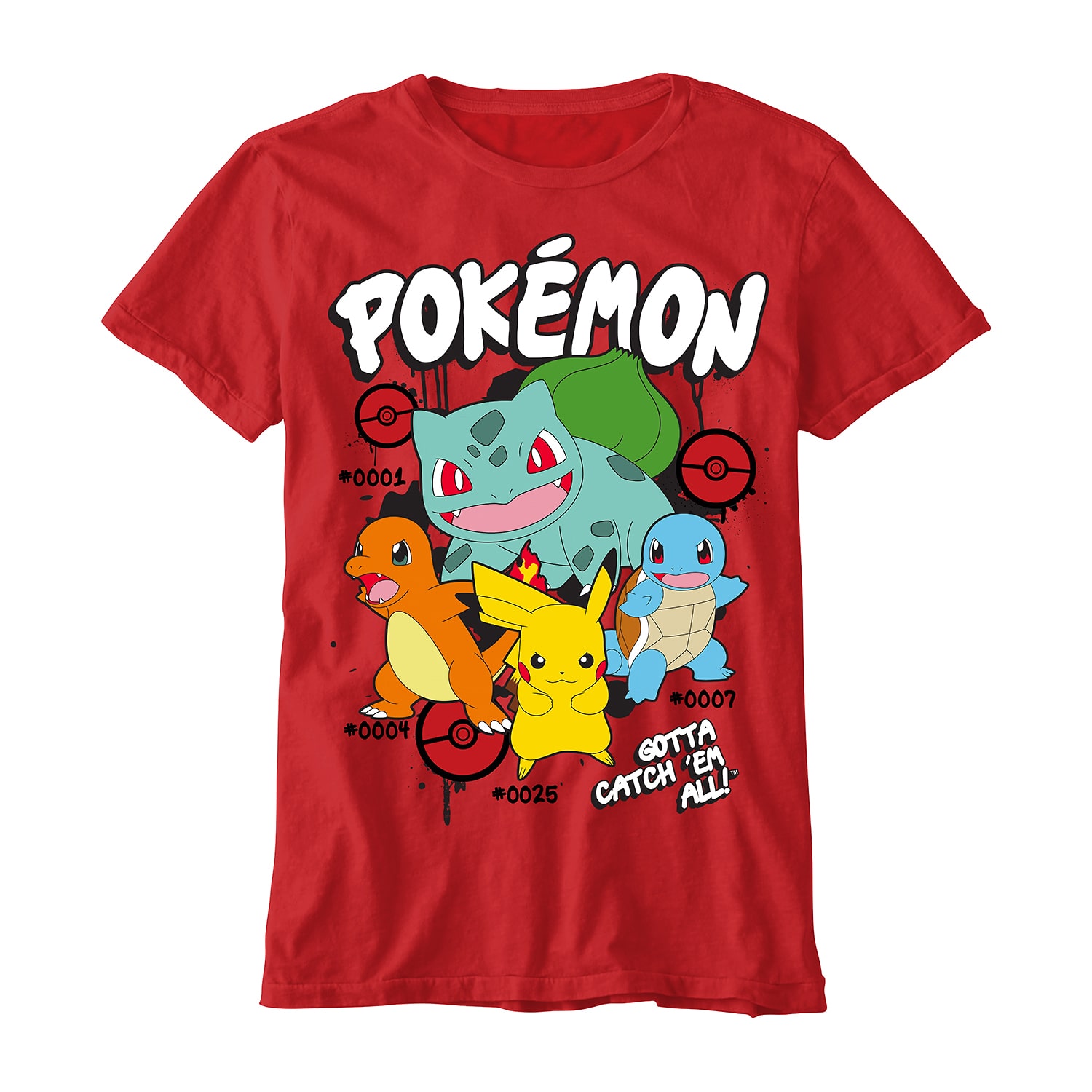 Little & Big Kid Boys Crew Neck Short Sleeve Regular Fit Pokemon Graphic T-Shirt