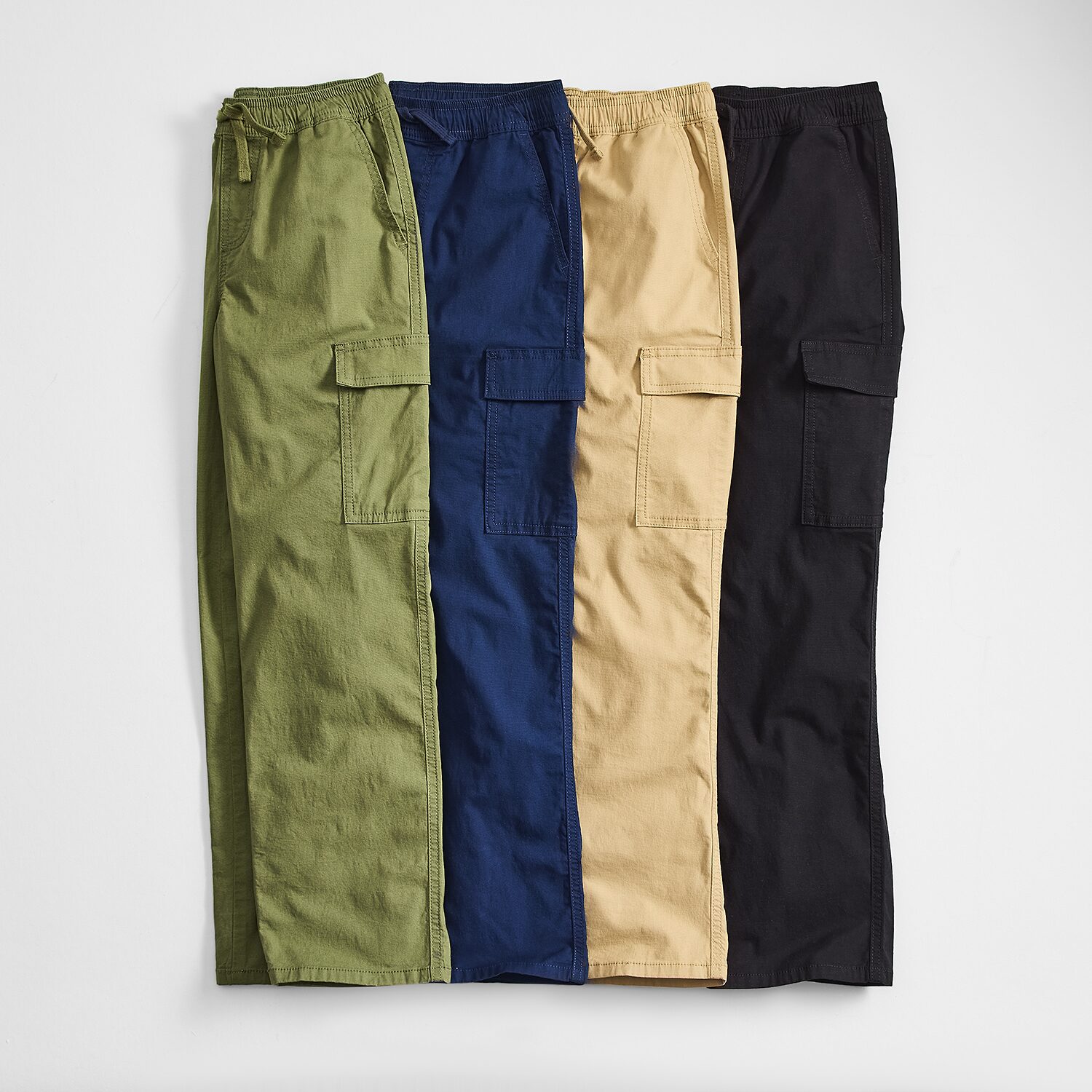 Thereabouts Pull-On Little & Big Kid Boys Drawstring Waist Straight Cargo Pant