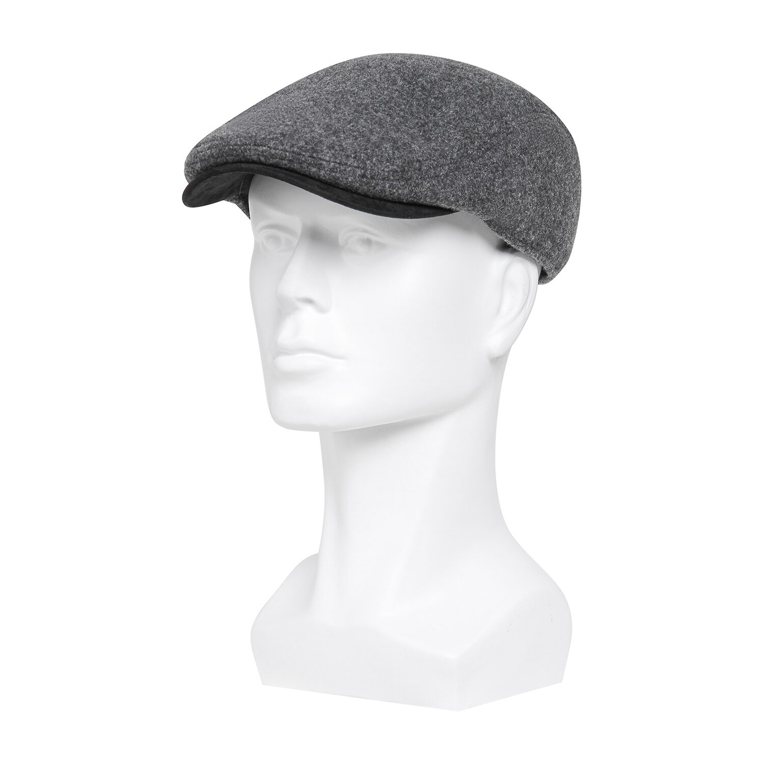 Isotoner Faux Suede Brim And Stretch Sweatband Melton Top Mens Ivy Cap