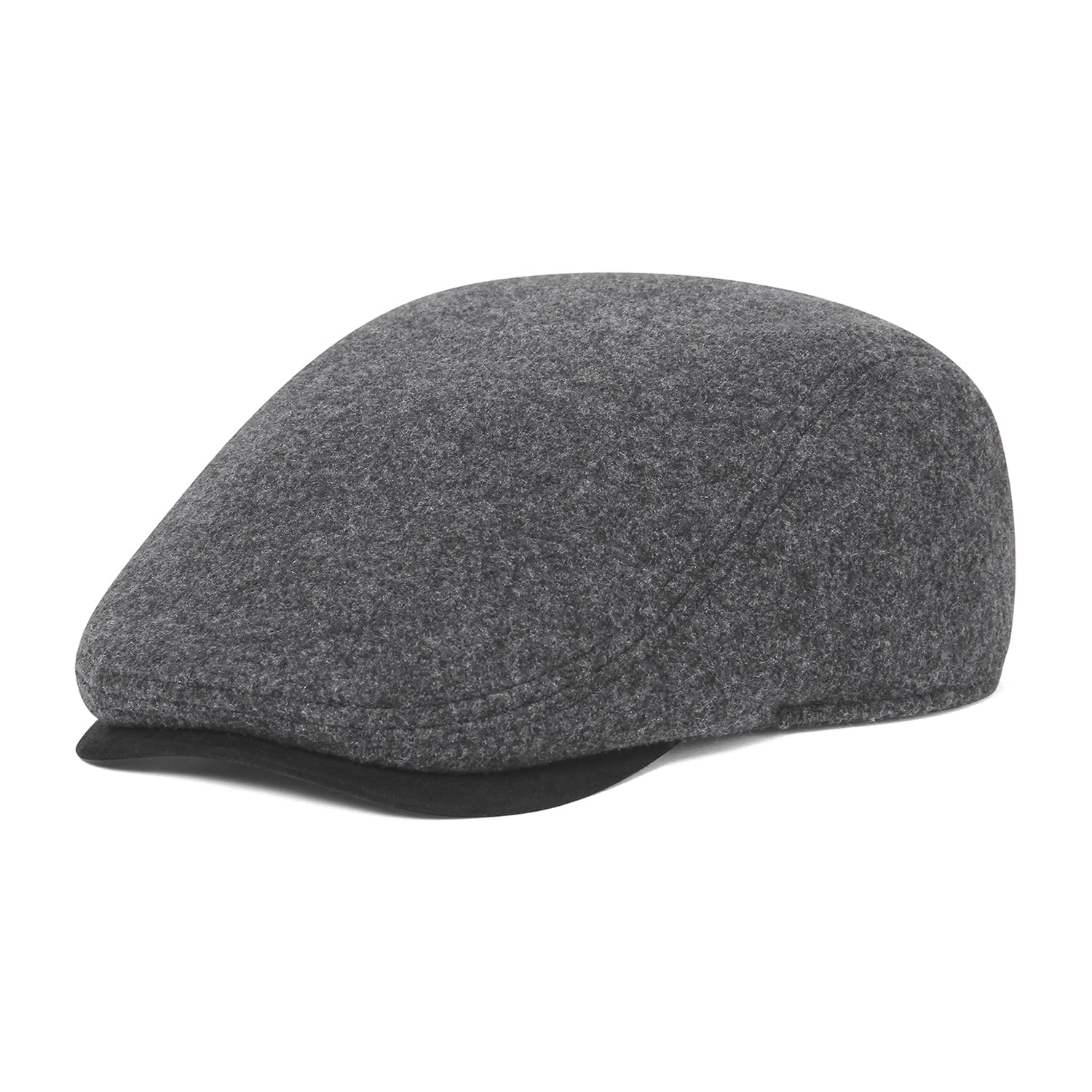 Isotoner Faux Suede Brim And Stretch Sweatband Melton Top Mens Ivy Cap