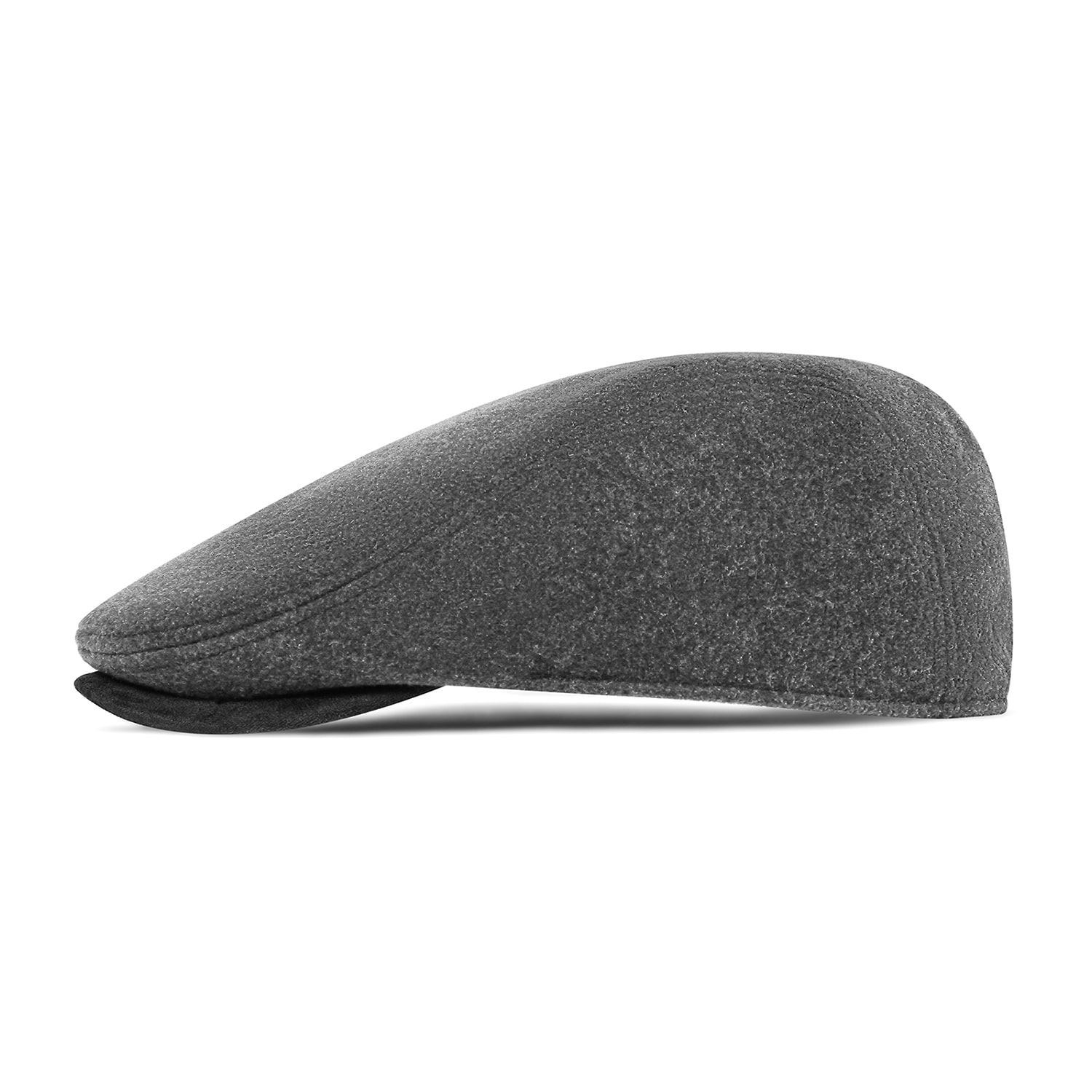 Isotoner Faux Suede Brim And Stretch Sweatband Melton Top Mens Ivy Cap