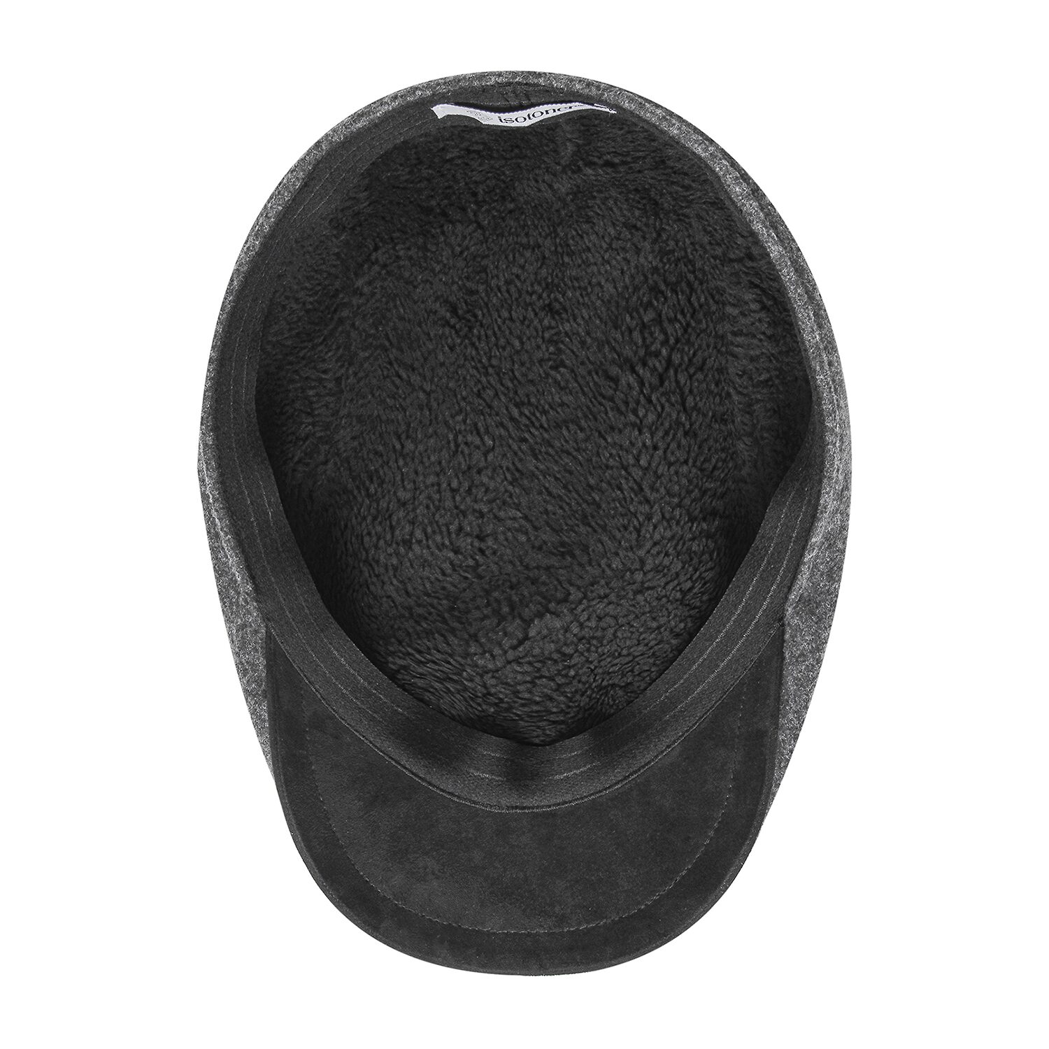 Isotoner Faux Suede Brim And Stretch Sweatband Melton Top Mens Ivy Cap