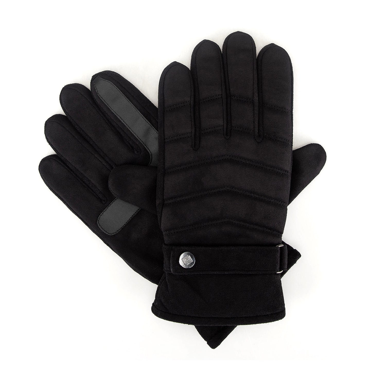 Isotoner Microsuede Quilted Gloves