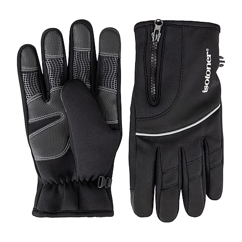Isotoner Neoprene Mittens In Black