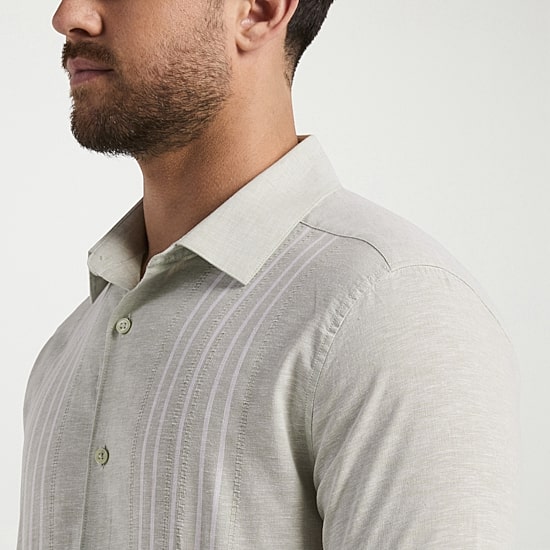 Cubavera Mens Short Sleeve Regular Fit Button-Down Shirt
