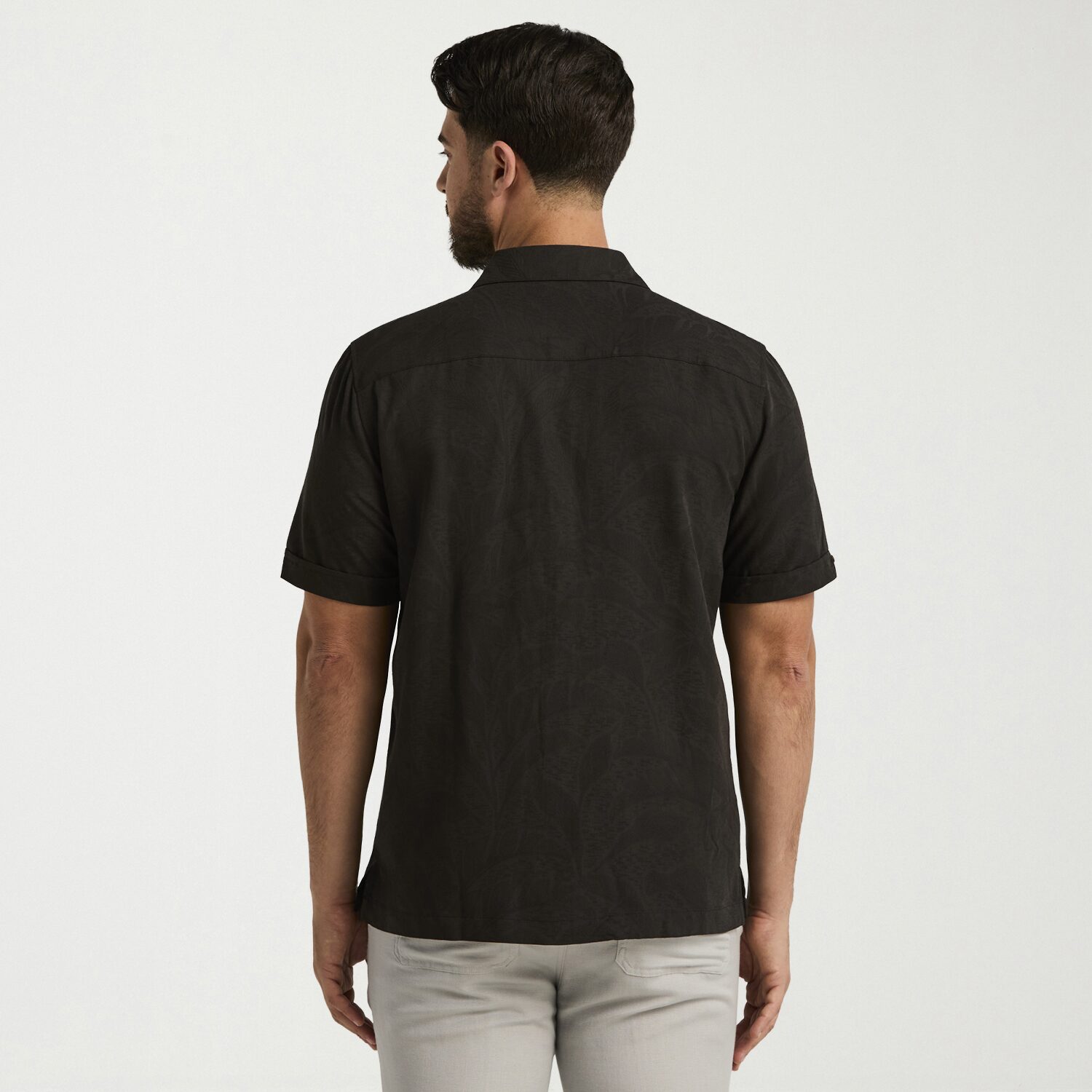 Cubavera Mens Short Sleeve Regular Fit Button-Down Shirt