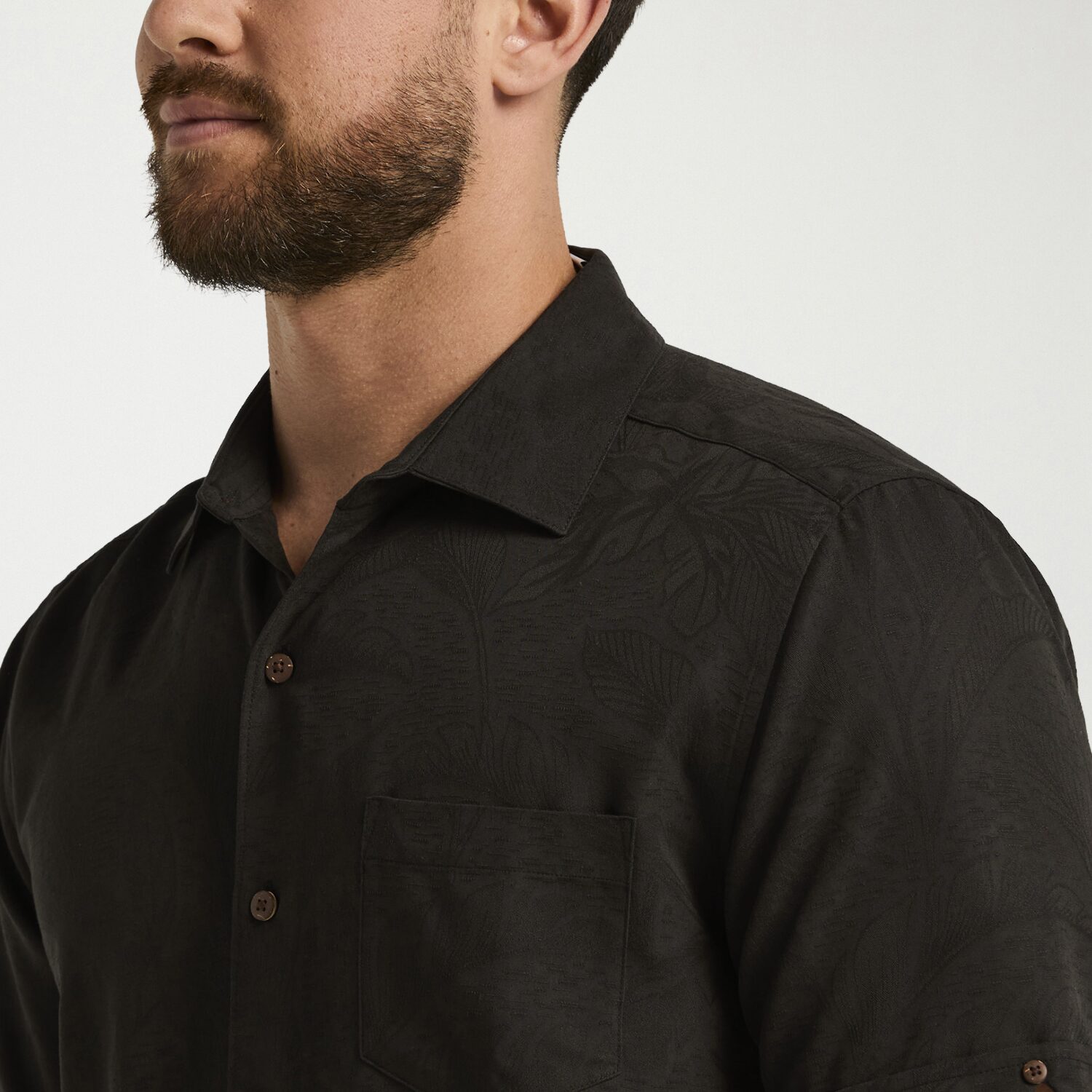 Cubavera Mens Short Sleeve Regular Fit Button-Down Shirt
