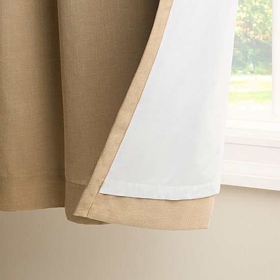 Town And Country Arlo Solid Tab Top Blackout Set of 2 Curtain Panel