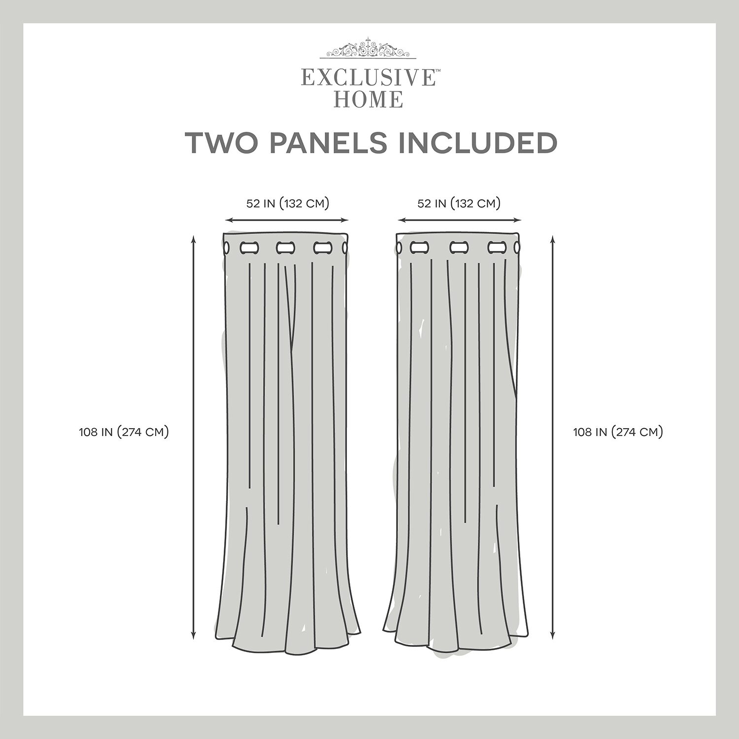 Exclusive Home Curtains Kilberry Grommet Top Room Darkening Set of 2 Curtain Panel