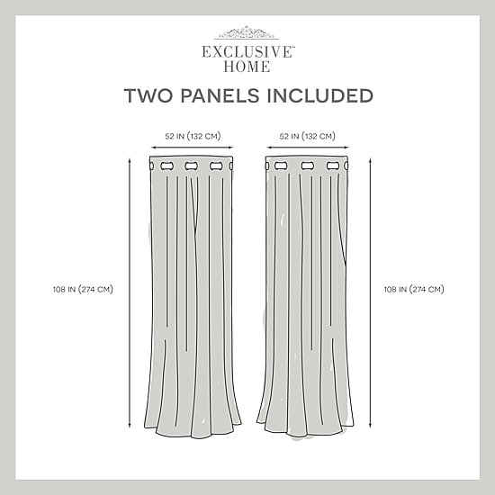 Exclusive Home Curtains Kilberry Grommet Top Room Darkening Set of 2 Curtain Panel