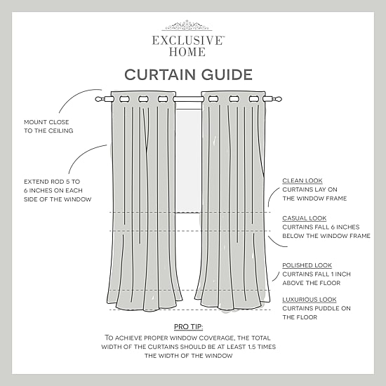 Exclusive Home Curtains Kilberry Grommet Top Room Darkening Set of 2 Curtain Panel